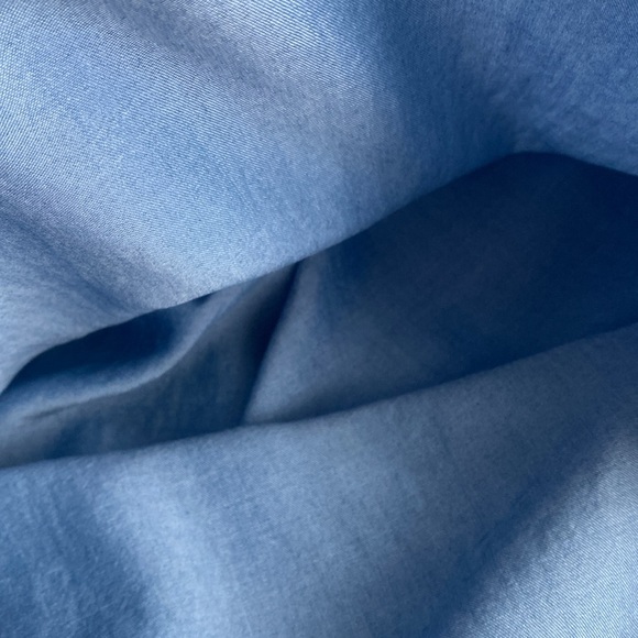 Splendid Tencel Off-Shoulder Distressed Sleeveless Jean Denim Dress - Picture 7 of 10